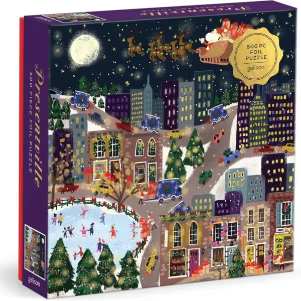 puzzle presentville de galison de 500 pièces, puzzle de Noël