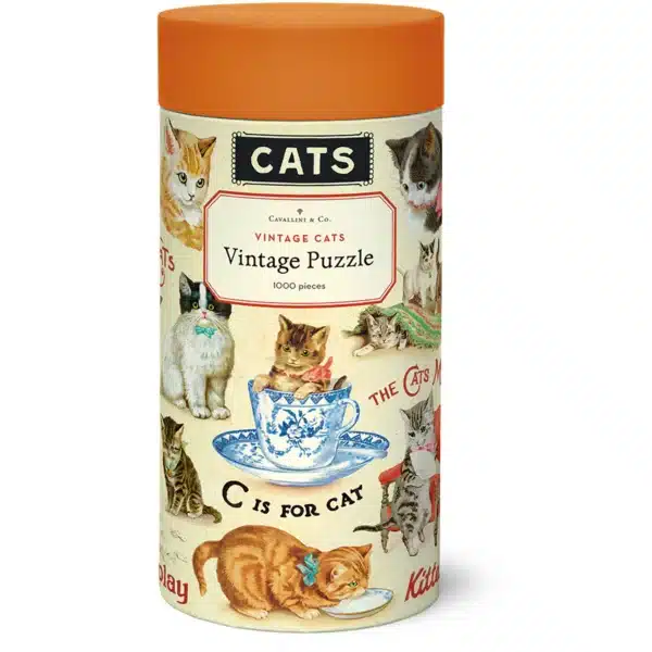 puzzle vintage cats de cavallini de 1000 pièces