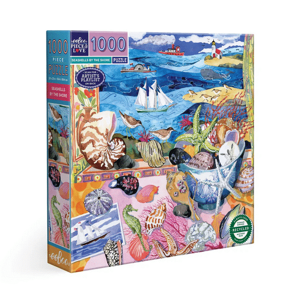 Seashells by the Shore 1000 Piece Puzzle EEBOO