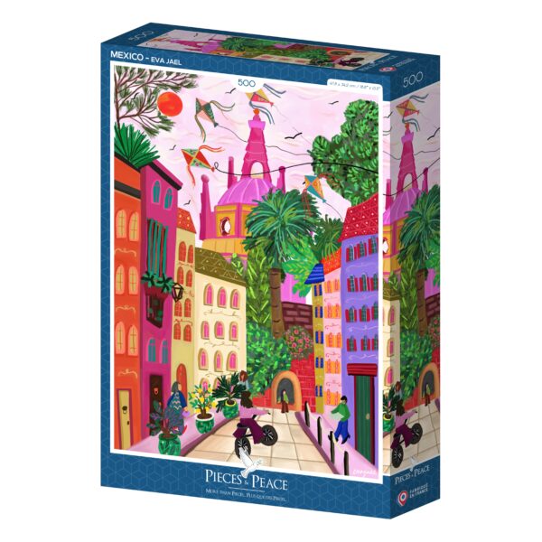 puzzle mexico de pieces & peace de 500 pièces, puzzle mexique illustré