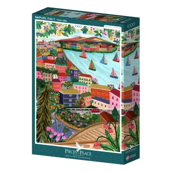 puzzle Naples, Italy de pieces & peace de 1000 pièces, puzzle Italie illustré