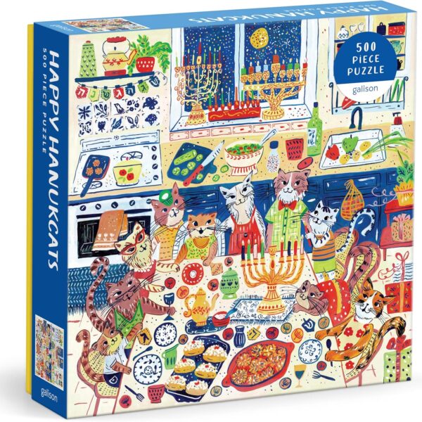 Puzzle Happy Hanukcats - Galison - 500 pièces
