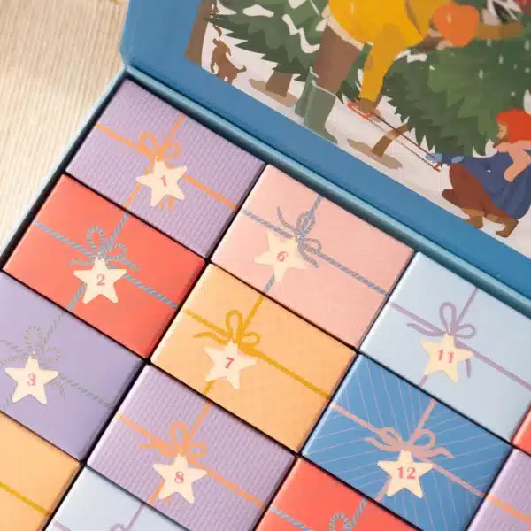 calendrier de l'avent puzzle Vissevasse Christmas Tree et snowflakes