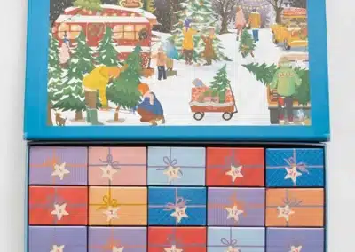 calendrier de l'avent puzzle Vissevasse Christmas Tree et snowflakes