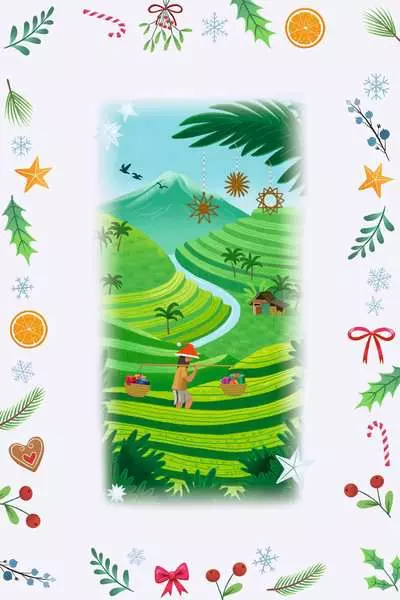 puzzle champs du calendrier de l'avent Noël autour du monde