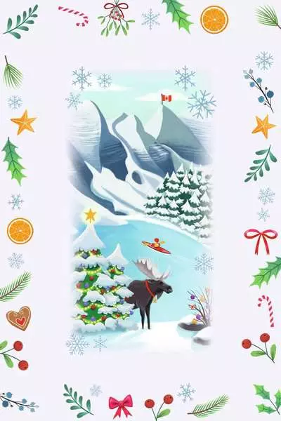 puzzle montagne du calendrier de l'avent Noël autour du monde