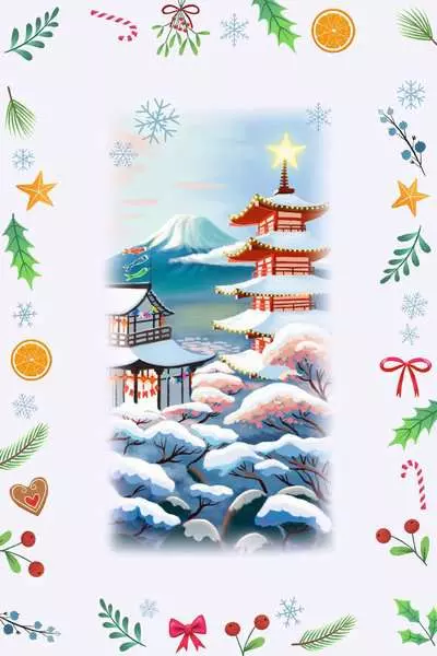 puzzle japon du calendrier de l'avent Noël autour du monde