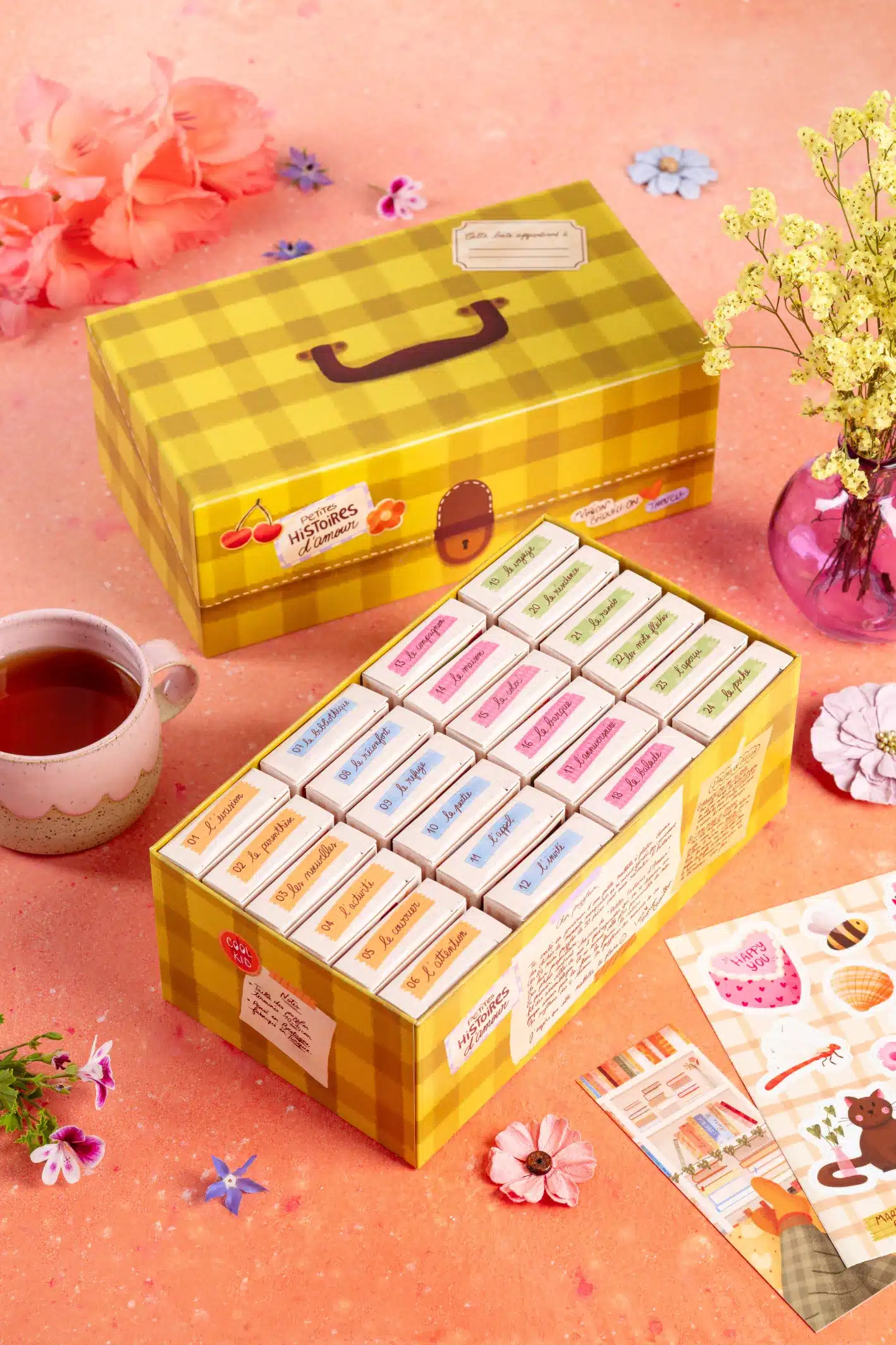 coffret petites histoires d'amour trevell 24 minis puzzles