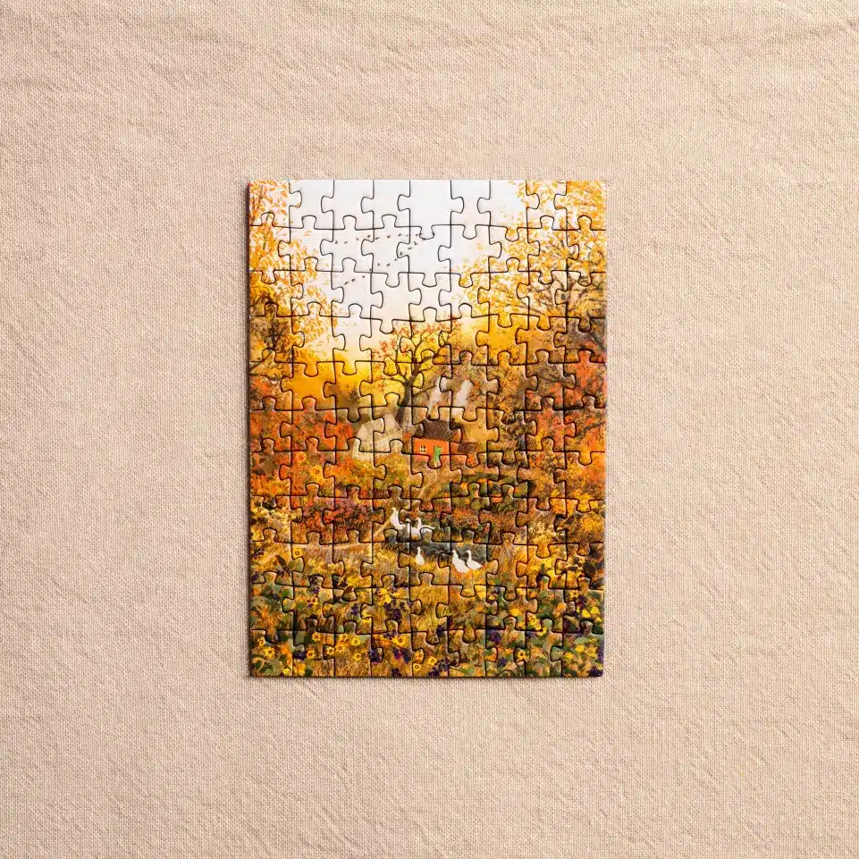 mini puzzle autumn's embrace la pauz