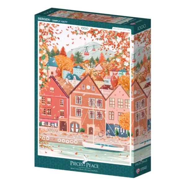 puzzle bergen de pieces & peace de 1000 pièces.