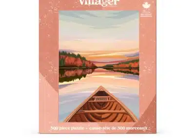 Puzzle Canoeing at Dawn de villager de 500 pièces, puzzle cosy puzzle canoë