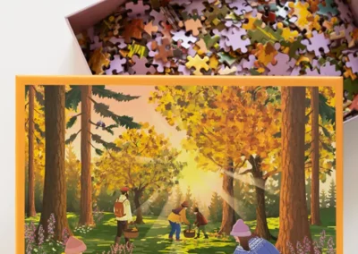 puzzle forest treasures vissevasse 1000 pièces