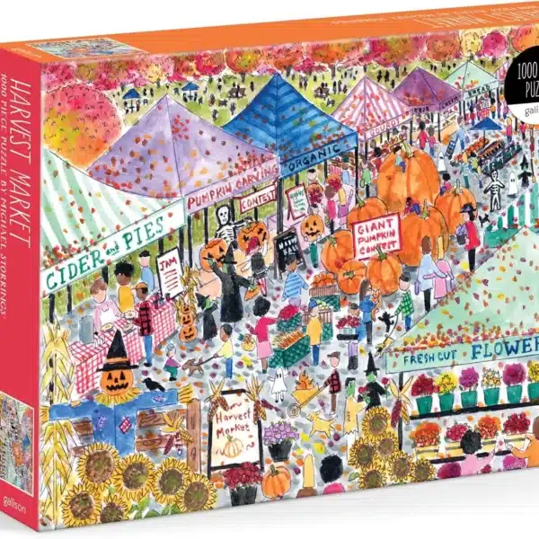 puzzle harvest market de galison de 1000 pièces, puzzle automne puzzle marché