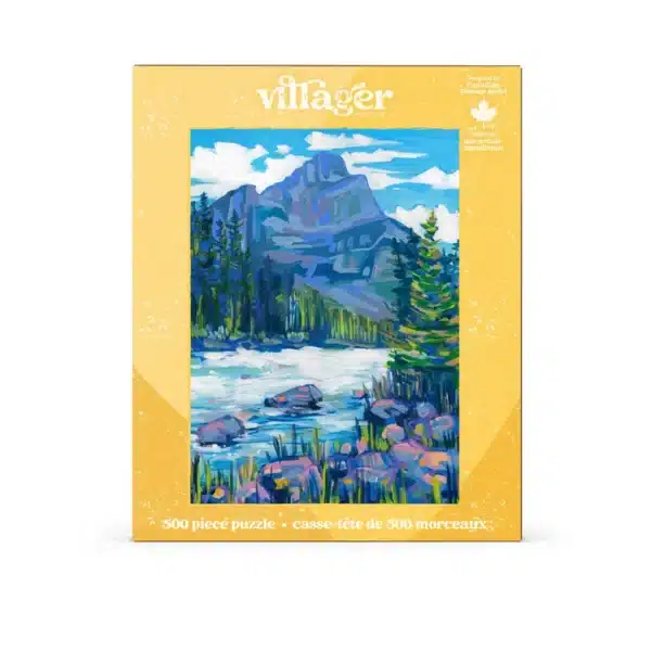 Puzzle Kicking Horse Mountain de villager de 500 pièces, puzzle montagne