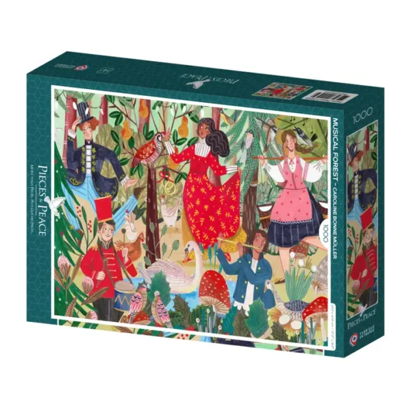 puzzle musical forest de pieces & peace de 1000 pièces.