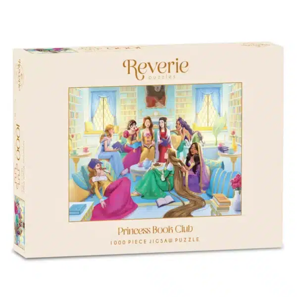 puzzle Princess Book Club de reverie de 1000 pièces, puzzle princesse, puzzle club de lecture illustré conte de fées.