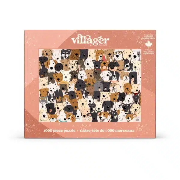 puzzle rescue dogs de villager de 1000 pièces, puzzle mignon puzzle chien.