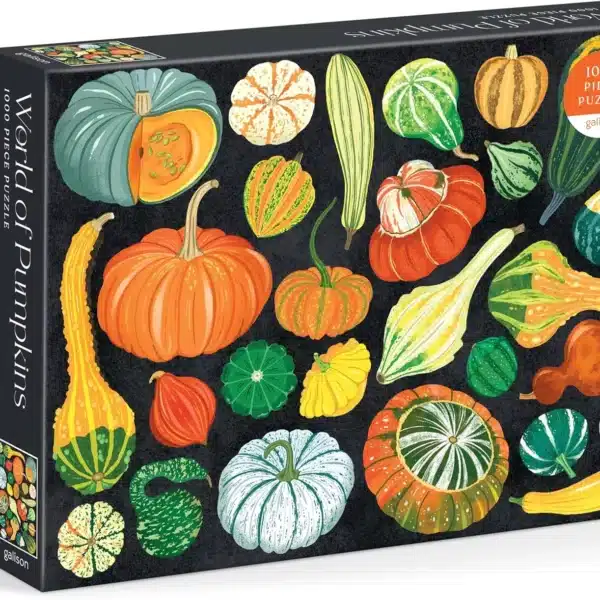 puzzle world of pumpkins de galison de 1000 pièces, puzzle citrouille