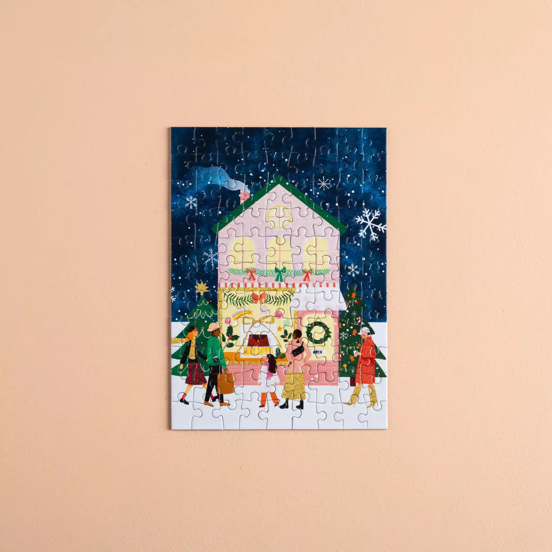 Mini puzzle Christmas Shopping – Les éditions Heol – 99 pièces