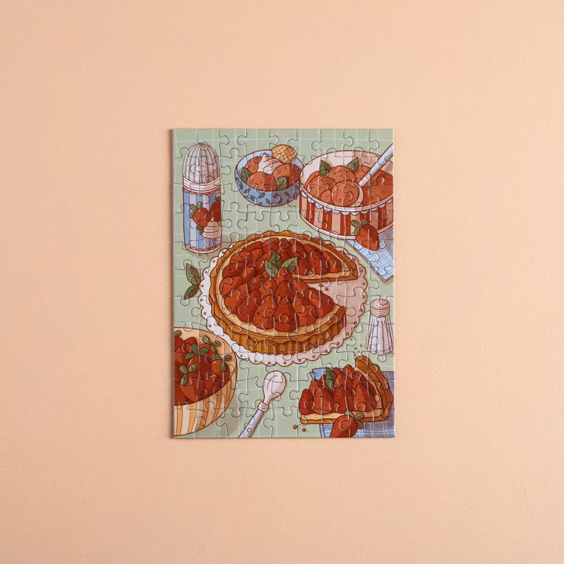 Mini puzzle La Saison des Fraises – Les éditions Heol – 99 pièces