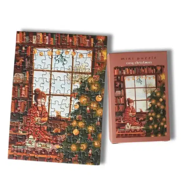 mini puzzle cosy christmas de esther bennink de 99 pièces