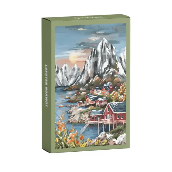 mini puzzle lofoten norway de piecely de 99 pièces