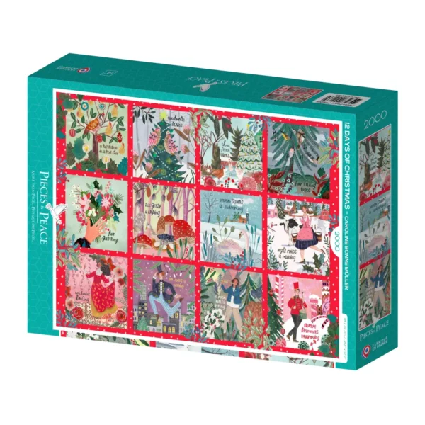 puzzle 12 days of christmas de pieces & peace de 2000 pièces
