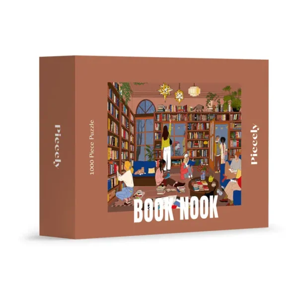 Puzzle Book Nook de piecely de 1000 pièces. Puzzle lecture