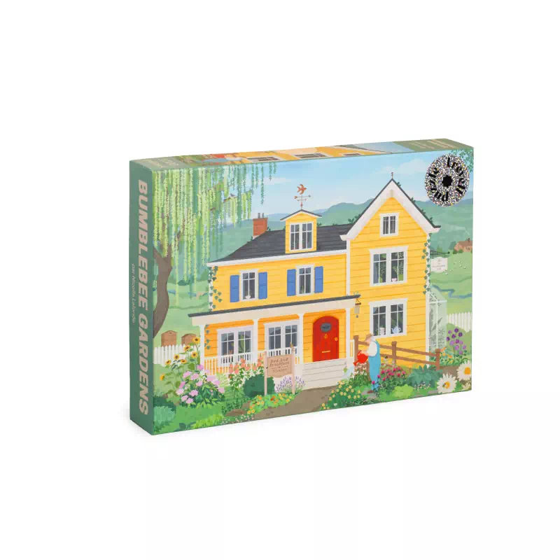 puzzle bumblebee gardens de trevell de 1000 pièces, puzzle auberge et salon de thé