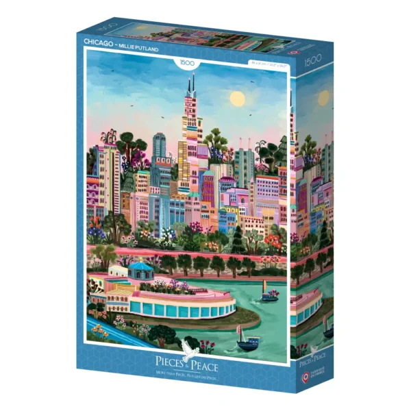 Puzzle Chicago de Pieces & Peace de 1500 pièces