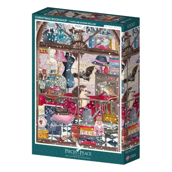 Puzzle Christmas Bookshop de Pieces & Peace de 1000 pieces