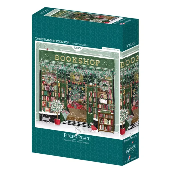 puzzle christmas bookshop de pieces & peace de 1000 pieces