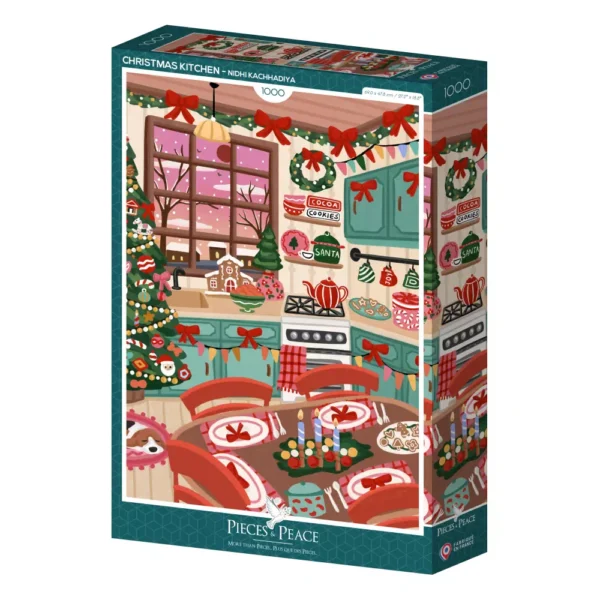 Puzzle Christmas Kitchen de Pieces & peace de 1000 pièces