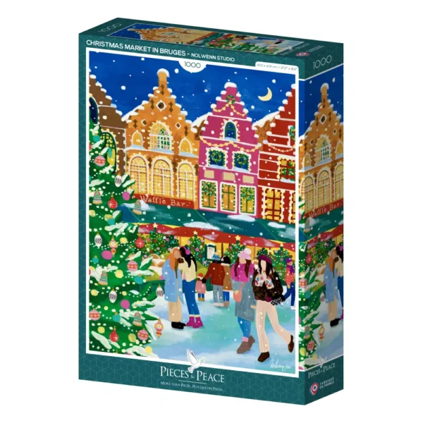 puzzle Christmas Market in Bruges de Pieces & Peace de 1000 pièces