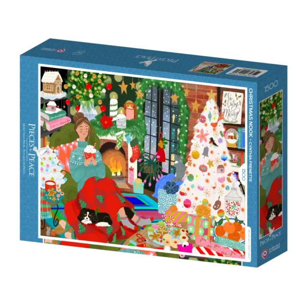puzzle Christmas Nook pieces & peace de 1500 pièces, puzzle de Noël