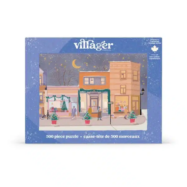 puzzle holiday streets de villager de 500 pièces