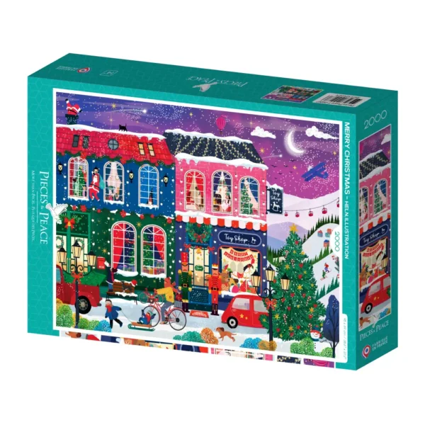 puzzle merry christmas de pieces & peace de 2000 pièces