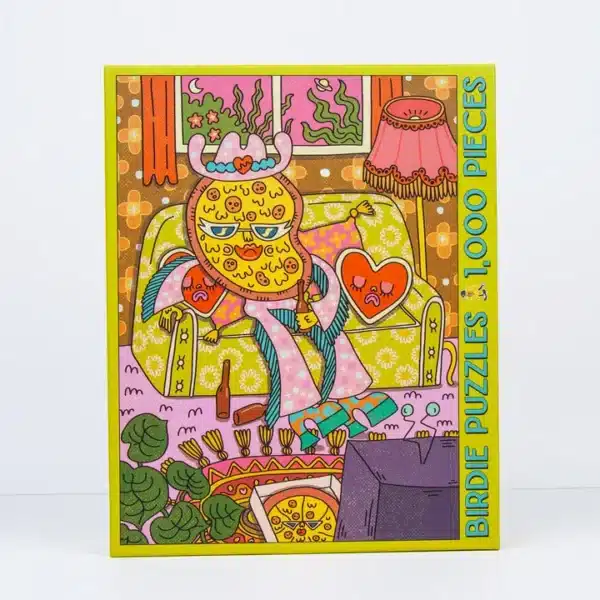 puzzle pizza for one de birdie puzzle de 1000 pièces, puzzle funky puzzle pizza, puzzle drole.