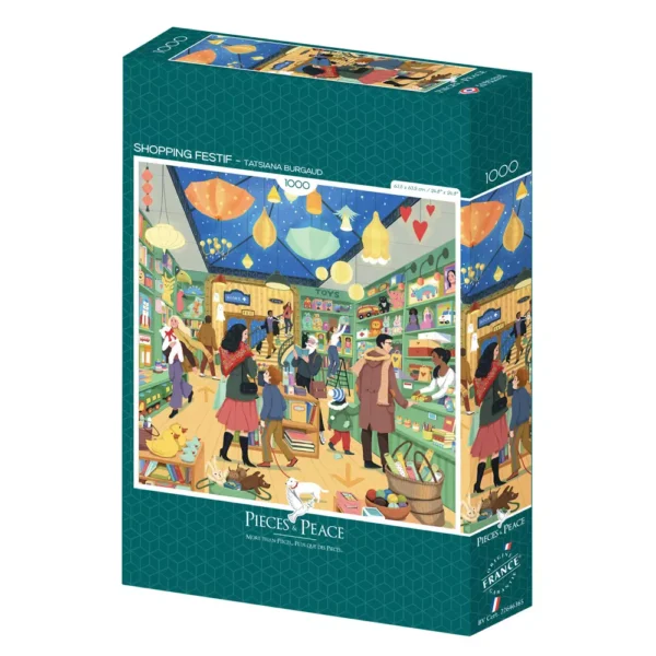 puzzle shopping festif de pieces & peace de 1000 pièces