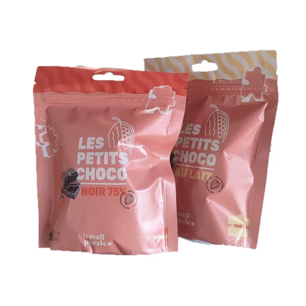 chocolat trevell sachets, chocolazt noir ou chocolat au lait