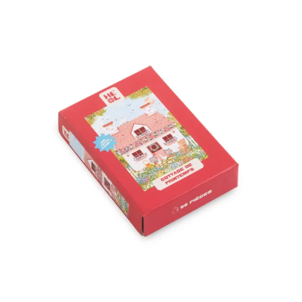 Mini puzzle Cottage de Printemps - Les éditions Heol - 99 pièces