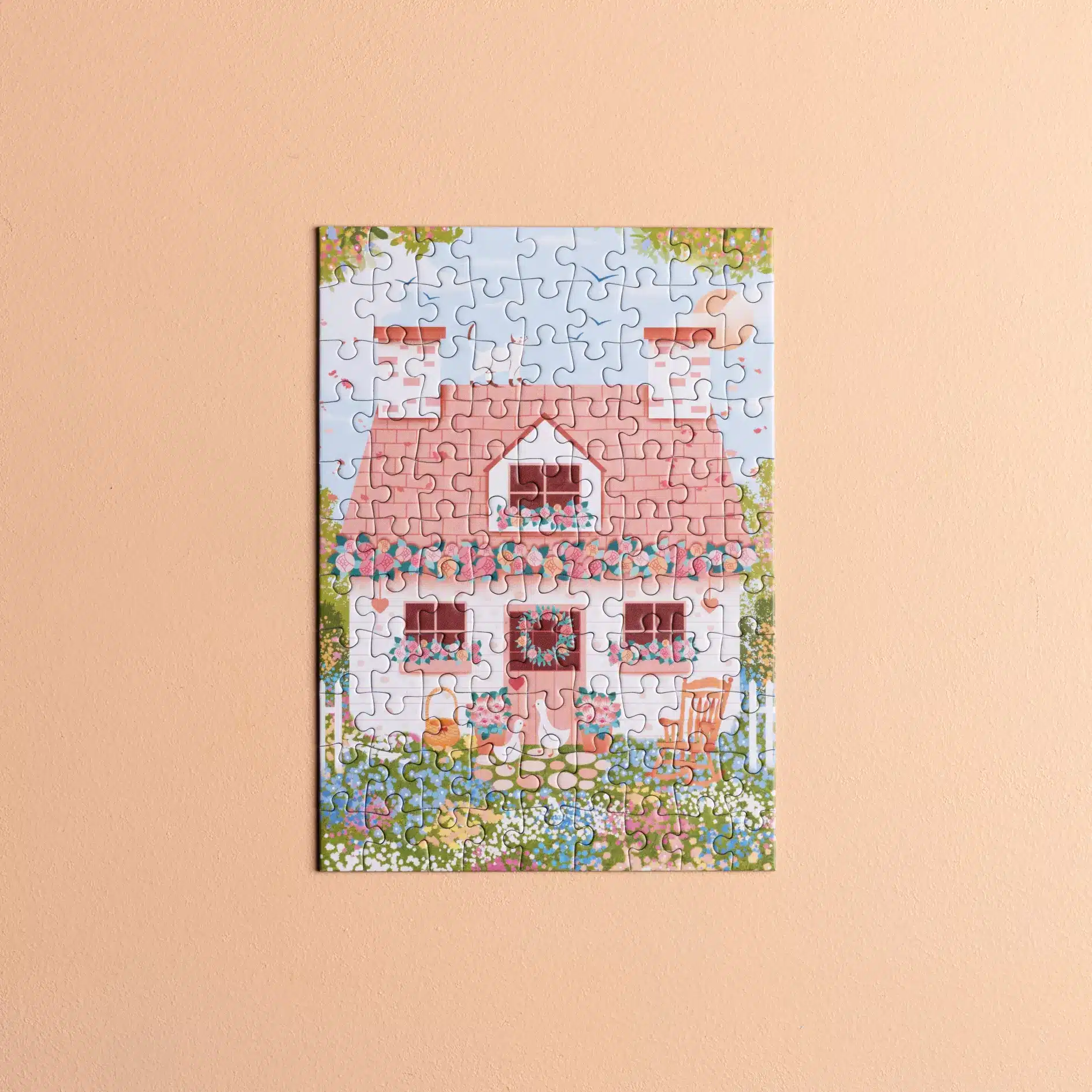 Mini puzzle Cottage de Printemps - Les éditions Heol - 99 pièces – Image 2