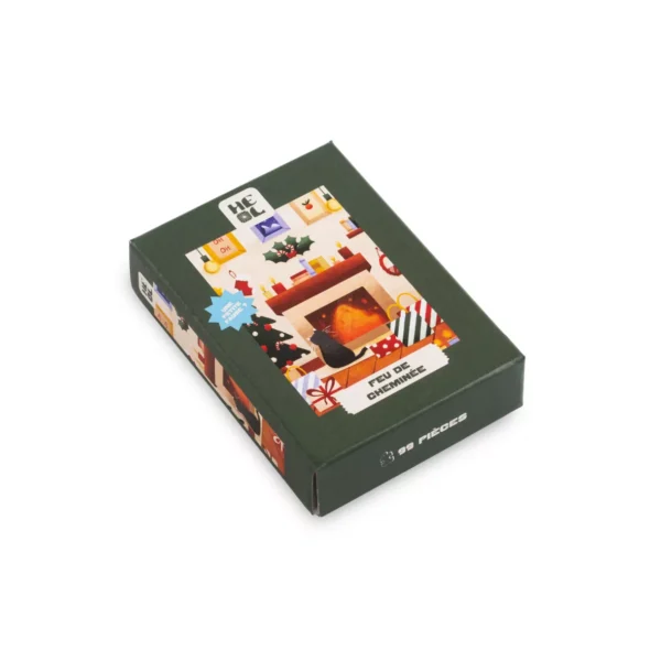 Mini puzzle Feu de Cheminée - Les éditions Heol - 99 pièces