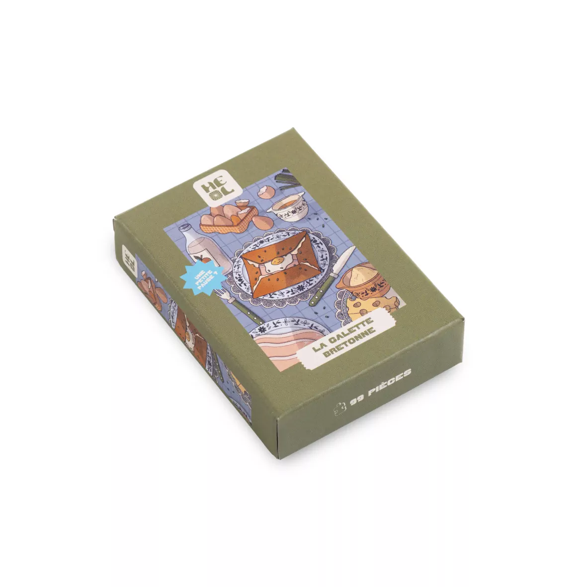 Mini puzzle La Galette Bretonne - Les éditions Heol - 99 pièces