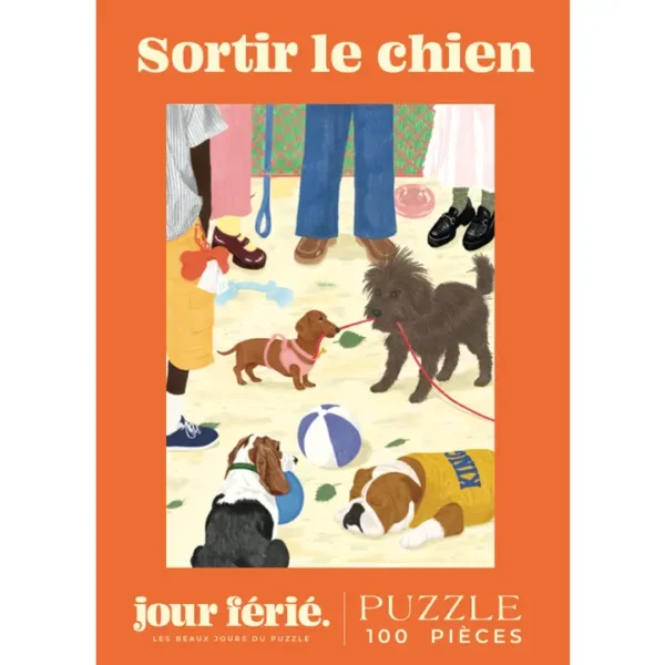 mini puzzle jour férié sortir le chien 99 pièces