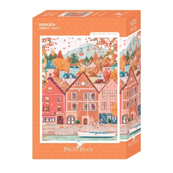 mini puzzle bergen de pieces & peace de 96 pièces