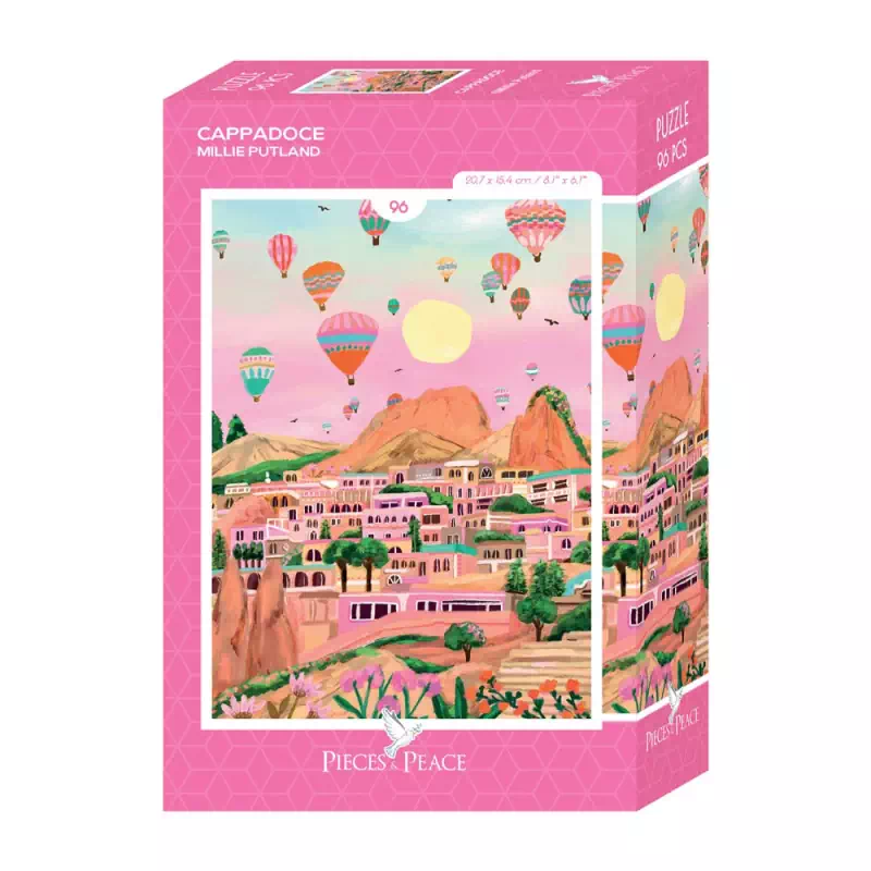 mini puzle cappadoce de pieces & peace de 96 pièces