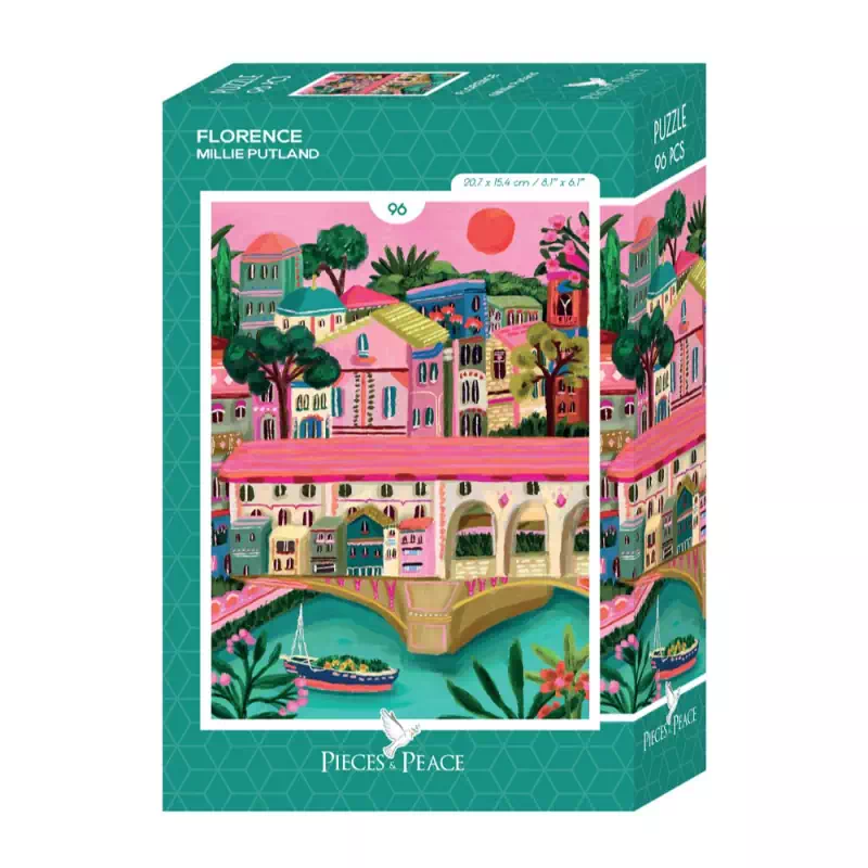 mini puzzle florence de pieces & peace de 96 pieces