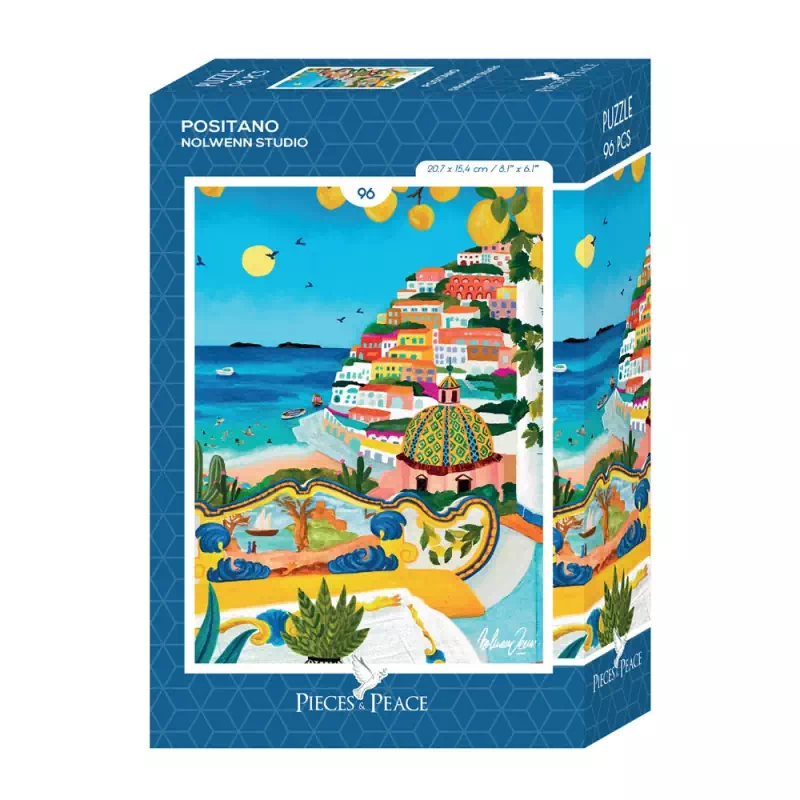 mini puzzle positano de pieces & peace de 96 pièces