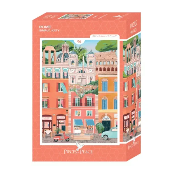 mini puzle rome de pieces & peace de 96 pièces